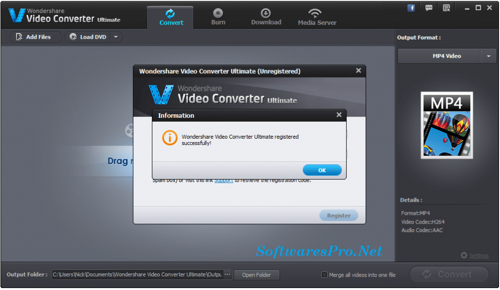 Wondershare Video Converter Key