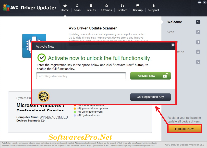 AVG Driver Updater Registration Key