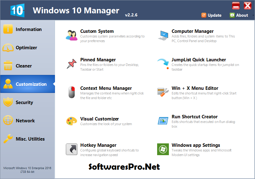 Windows 10 Manager