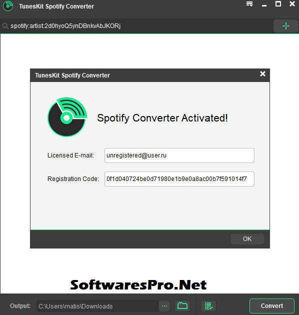 TunesKit Spotify Converter Crack