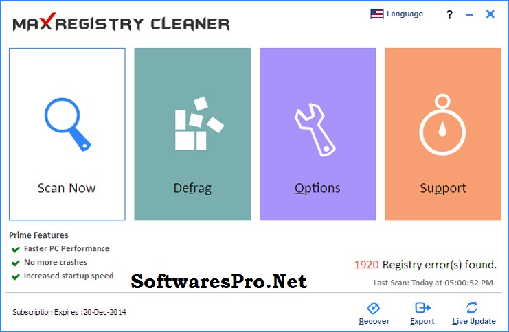 Max Registry Cleaner 6.0.0.071 Crack