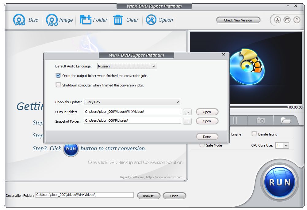 WinX DVD Ripper Platinum Registration Key