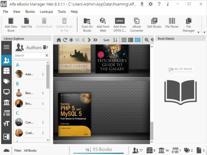 Alfa eBooks Manager Pro Key